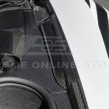 Corvette C8 DRY CARBON FIBER Front Trunk Trim Cover Kit