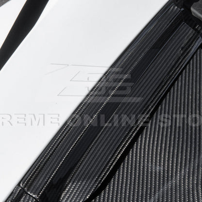 Corvette C8 DRY CARBON FIBER Front Trunk Trim Cover Kit