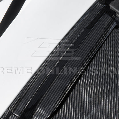 Corvette C8 DRY CARBON FIBER Front Trunk Trim Cover Kit