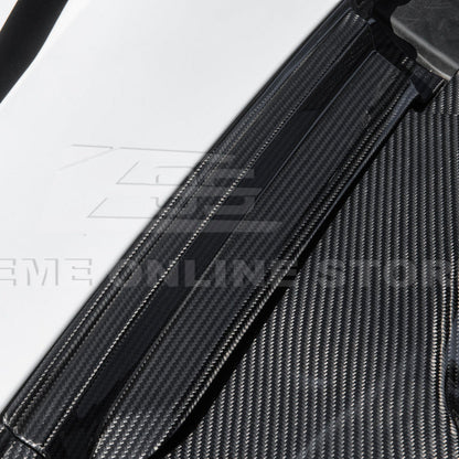Corvette C8 DRY CARBON FIBER Front Trunk Trim Cover Kit