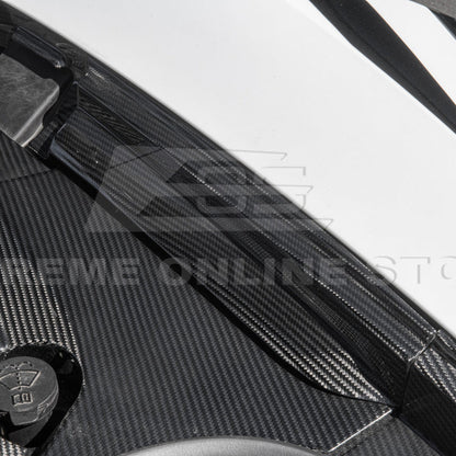 Corvette C8 DRY CARBON FIBER Front Trunk Trim Cover Kit