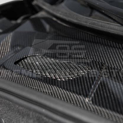 Corvette C8 DRY CARBON FIBER Front Trunk Trim Cover Kit