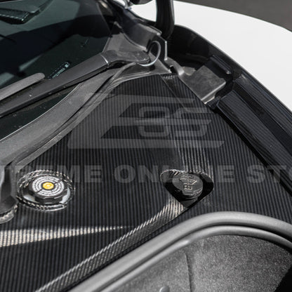 Corvette C8 DRY CARBON FIBER Front Trunk Trim Cover Kit