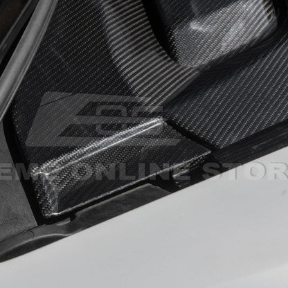 Corvette C8 DRY CARBON FIBER Front Trunk Trim Cover Kit