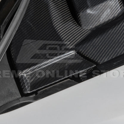 Corvette C8 DRY CARBON FIBER Front Trunk Trim Cover Kit