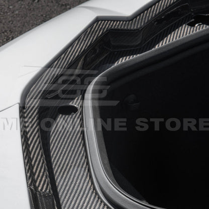 Corvette C8 DRY CARBON FIBER Front Trunk Trim Cover Kit