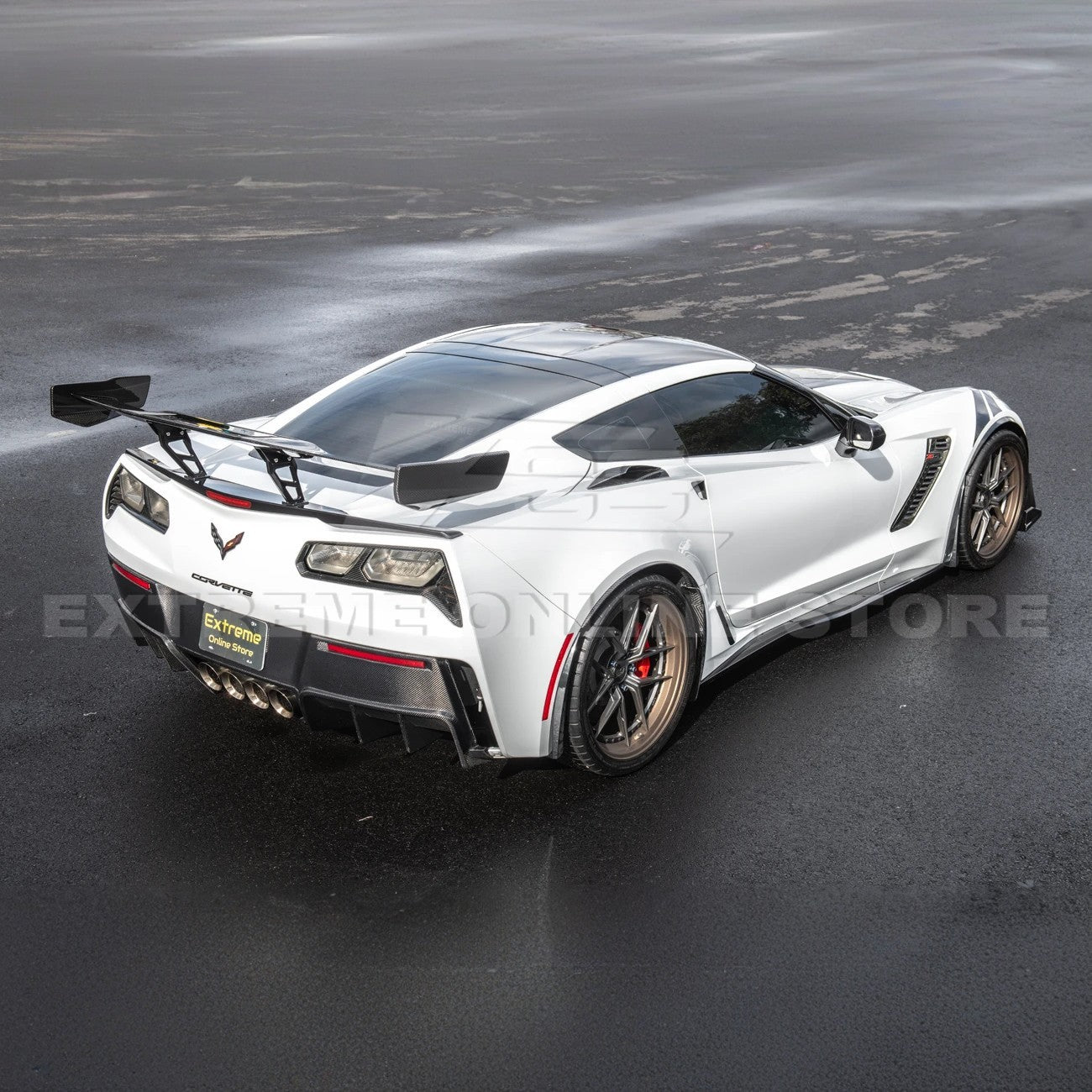 Corvette C7 ZR1 ZTK Conversion Rear Spoiler High Wing