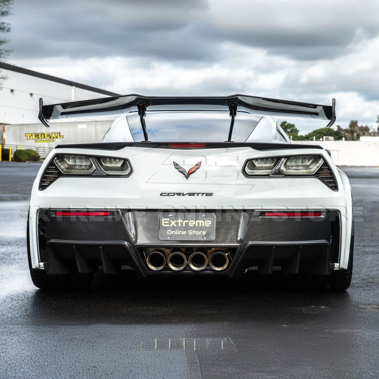 Corvette C7 ZR1 ZTK Conversion Rear Spoiler High Wing