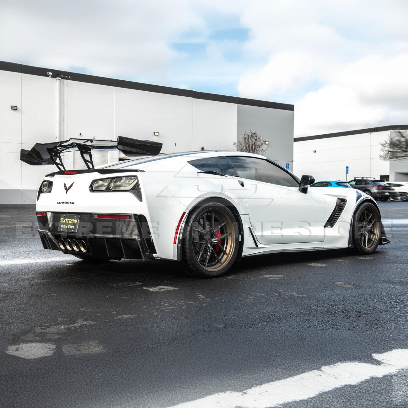 Corvette C7 ZR1 ZTK Conversion Rear Spoiler High Wing