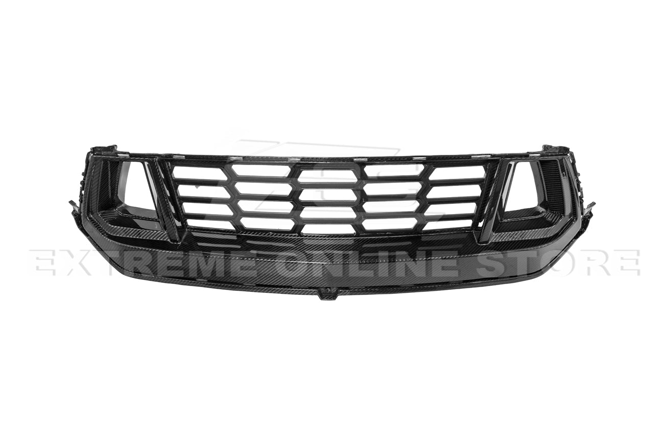 2024+ Ford Mustang GT  Replacement Dry Carbon Fiber Front Grille Cover