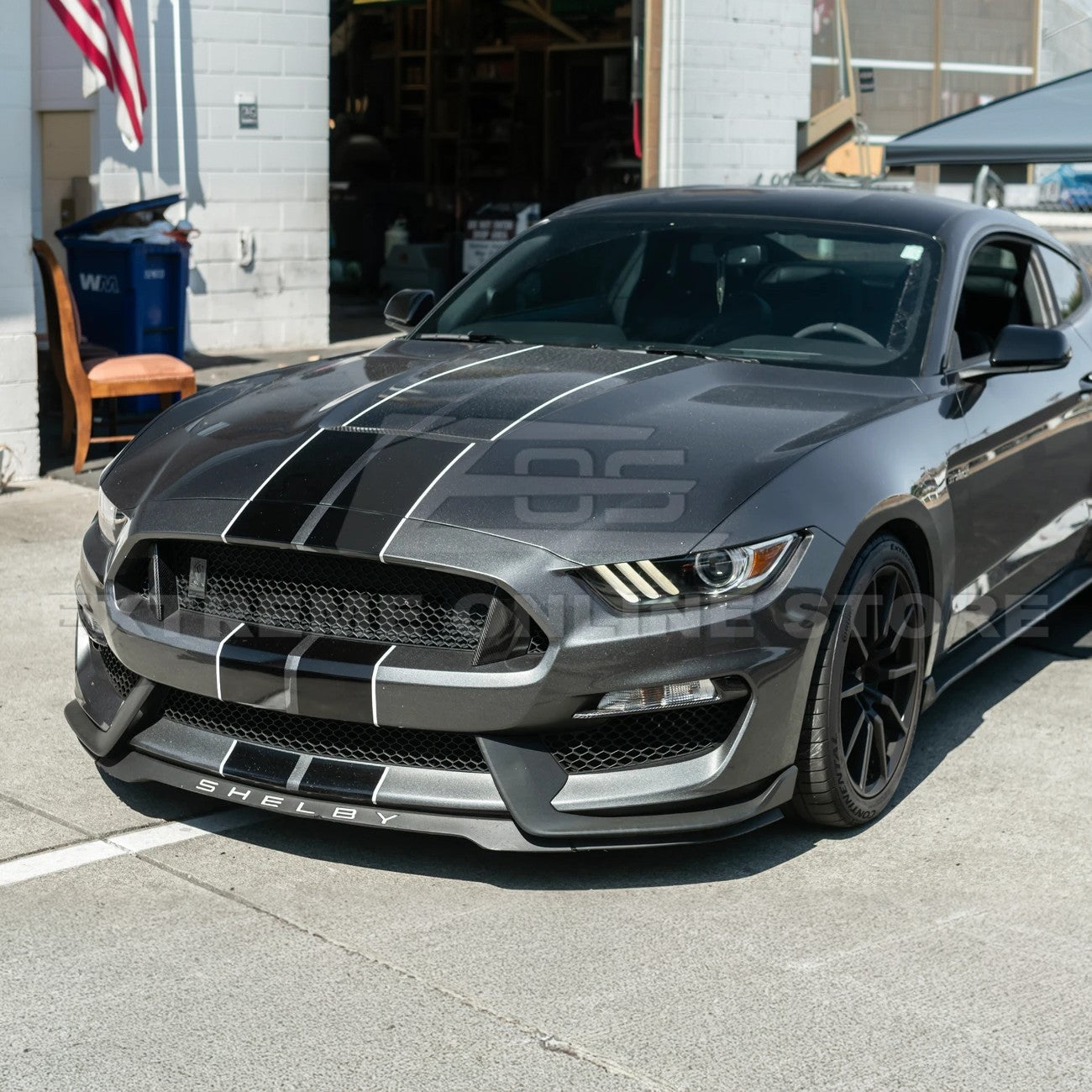 2015-20 Ford Mustang Shelby GT350 DRY Carbon Fiber Front Upper Grille Inserts Pair