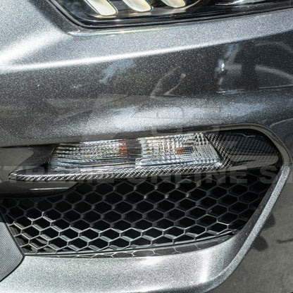 2015-20 Ford Mustang Shelby GT350 DRY CARBON FIBER Front Fog Light Eyebrow Cover