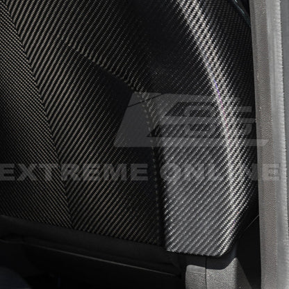 2009-15 Cadillac CTS V Dry CARBON FIBER Seat Back Cover