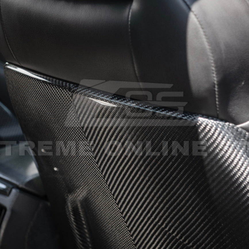 2009-15 Cadillac CTS V Dry CARBON FIBER Seat Back Cover