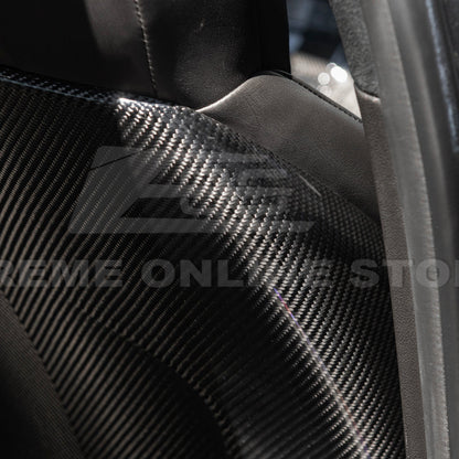 2009-15 Cadillac CTS V Dry CARBON FIBER Seat Back Cover