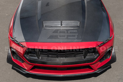 2024+ Ford Mustang GT  Replacement Dry Carbon Fiber Front Grille Cover