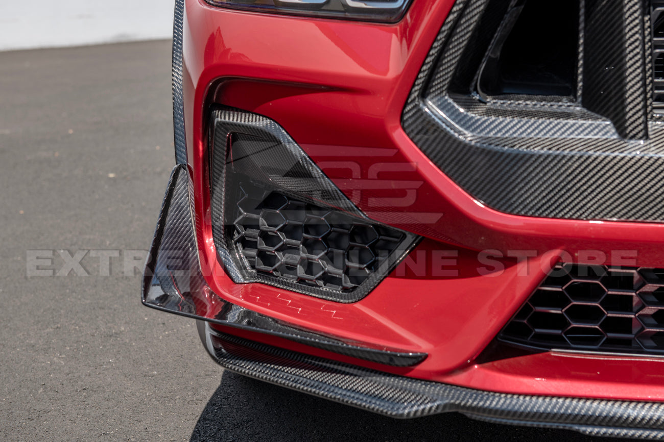 2024+ Ford Mustang GT DRY CARBON FIBER Front Side Grille