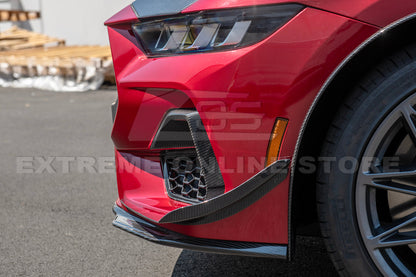 2024+ Ford Mustang GT DRY CARBON FIBER Front Side Grille