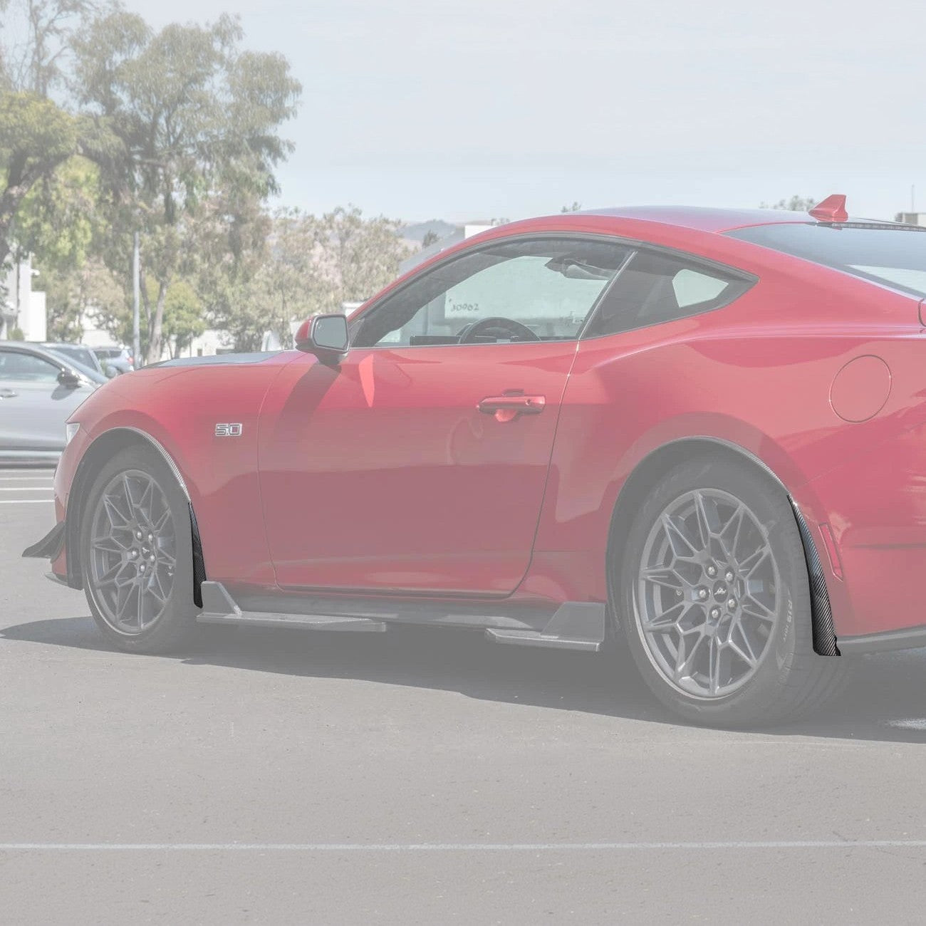 2024+ Ford Mustang Dry Carbon Fiber Mud Flap