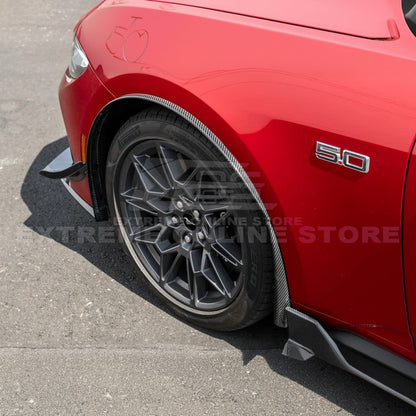 2024+ Ford Mustang DRY CARBON FIBER Fender Flares & Mud Flap