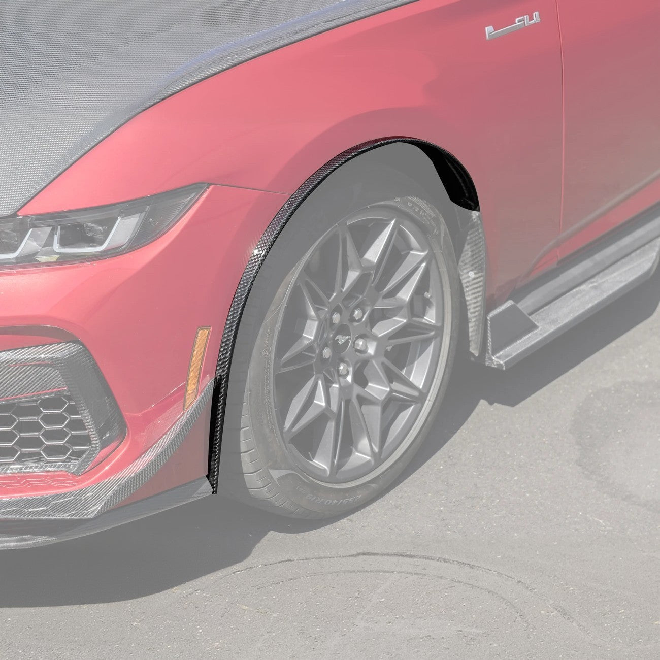 2024+ Ford Mustang DRY CARBON FIBER Fender Flares