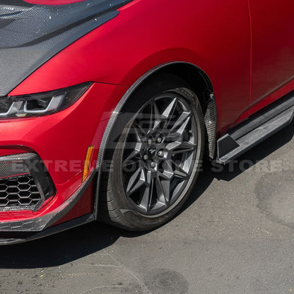 2024+ Ford Mustang DRY CARBON FIBER Fender Flares & Mud Flap