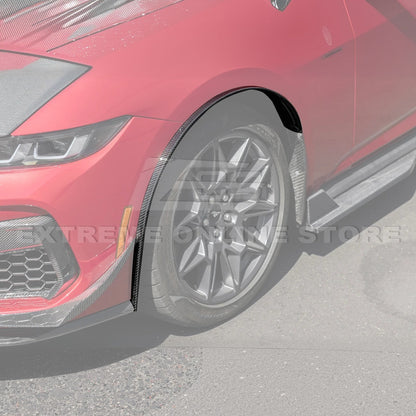 2024+ Ford Mustang DRY CARBON FIBER Fender Flares & Mud Flap
