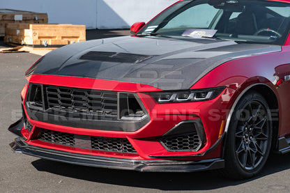 2024+ Ford Mustang GT DRY CARBON FIBER Front Side Grille