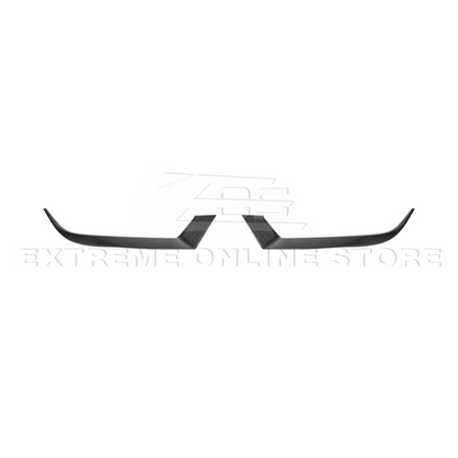 2024-Up Ford Mustang DRY CARBON FIBER Headlight Eyebrow Trim Cover Pair