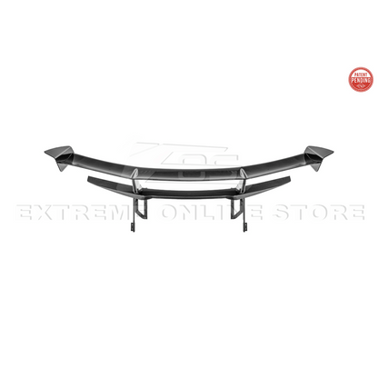 Corvette C8 ZR1 Style DRY CARBON FIBER Rear High Wing Spoiler Bracket