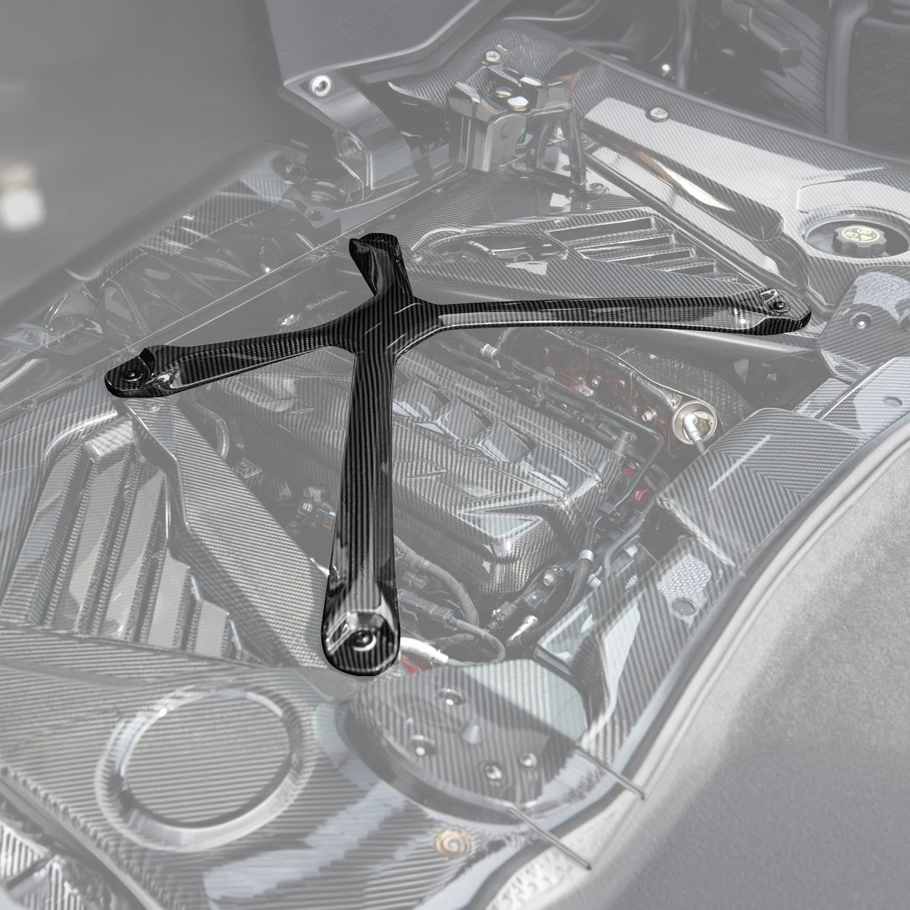 Chevrolet Corvette C8 DRY CARBON FIBER X-Brace