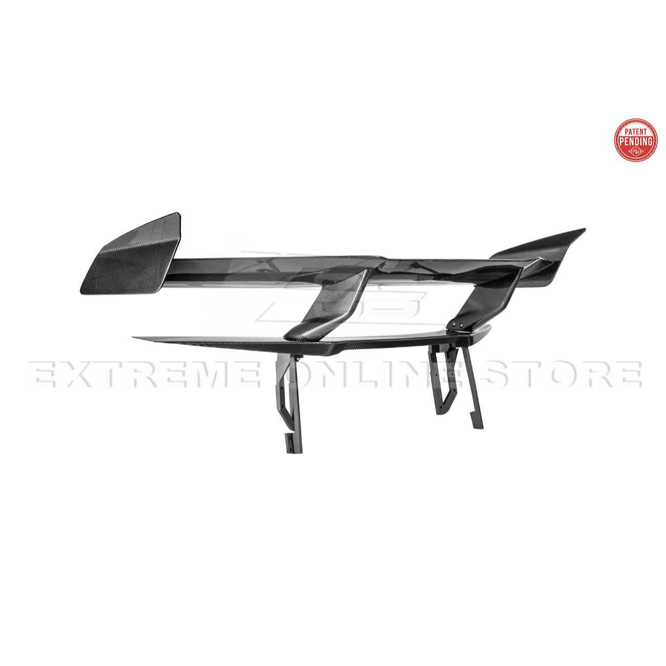 Corvette C8 ZR1 Style DRY CARBON FIBER Rear High Wing Spoiler Bracket