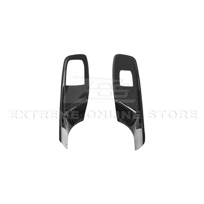 Corvette C8 DRY CARBON FIBER Door Window Control Panel Switch Cover