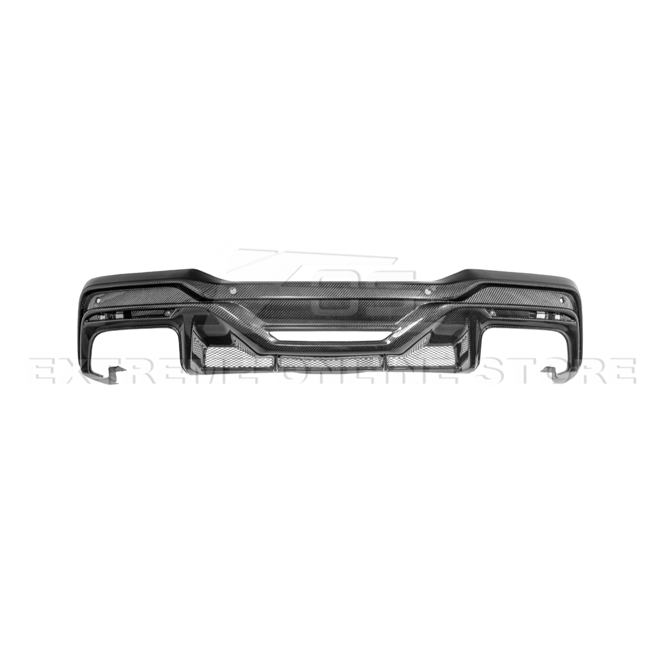 2024-Up Ford Mustang S650 Dark Horse Style DRY CARBON FIBER Rear Bumper Diffuser