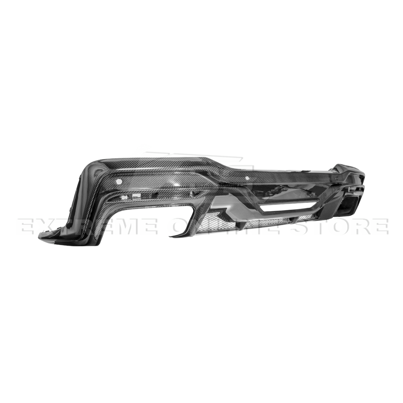 2024-Up Ford Mustang S650 Dark Horse Style DRY CARBON FIBER Rear Bumper Diffuser
