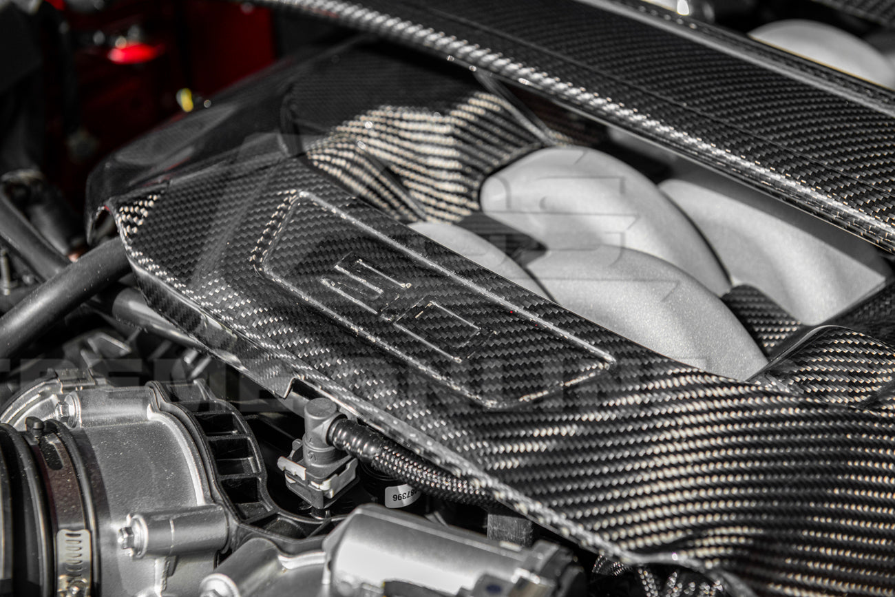 2024-Up Ford Mustang Dry Carbon Fiber Engine Cover