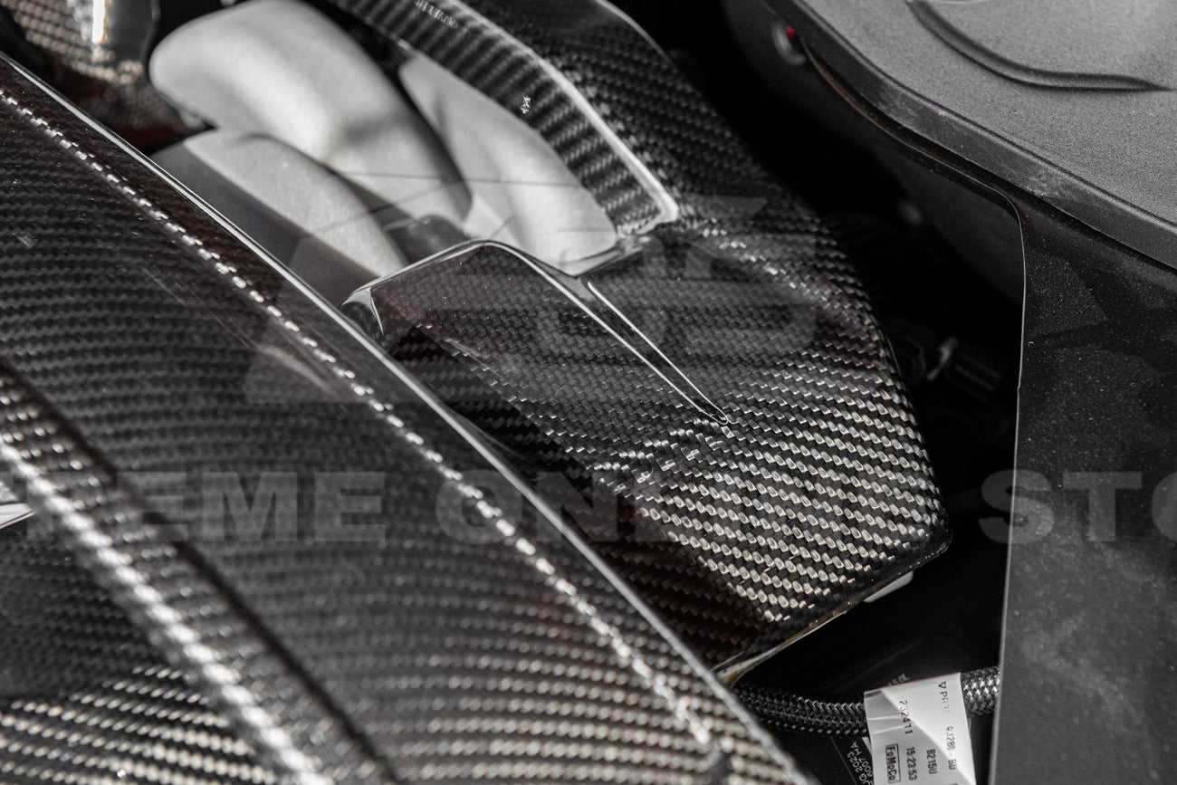 2024-Up Ford Mustang Dry Carbon Fiber Engine Cover