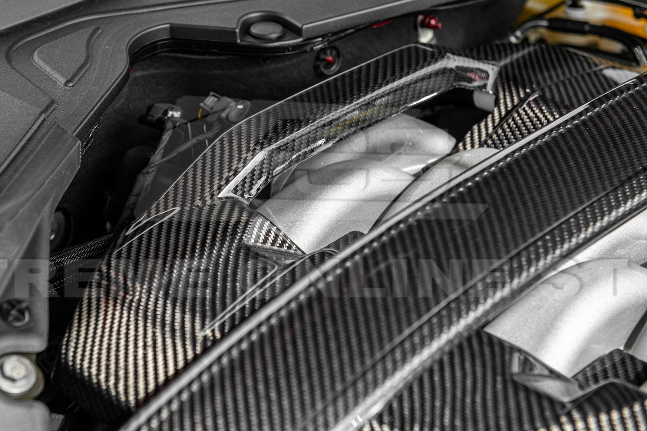 2024-Up Ford Mustang Dry Carbon Fiber Engine Cover