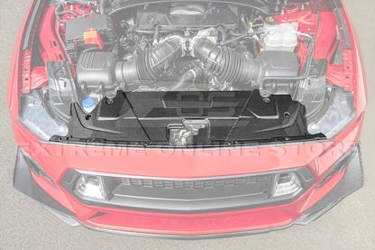 2024+ Ford Mustang DRY CARBON FIBER Radiator Cover