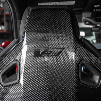 2016-19 CTS-V | ATS-V Dry CARBON FIBER Seat Back Cover