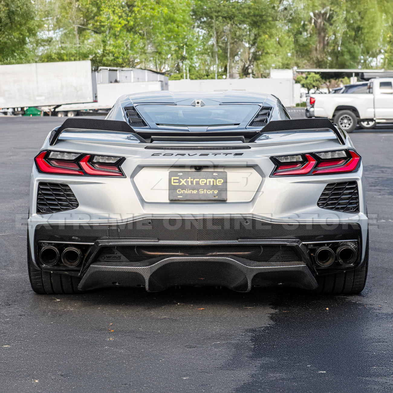 Z51 Package Corvette C8 Stingray Rear Add-On Wicker Extension