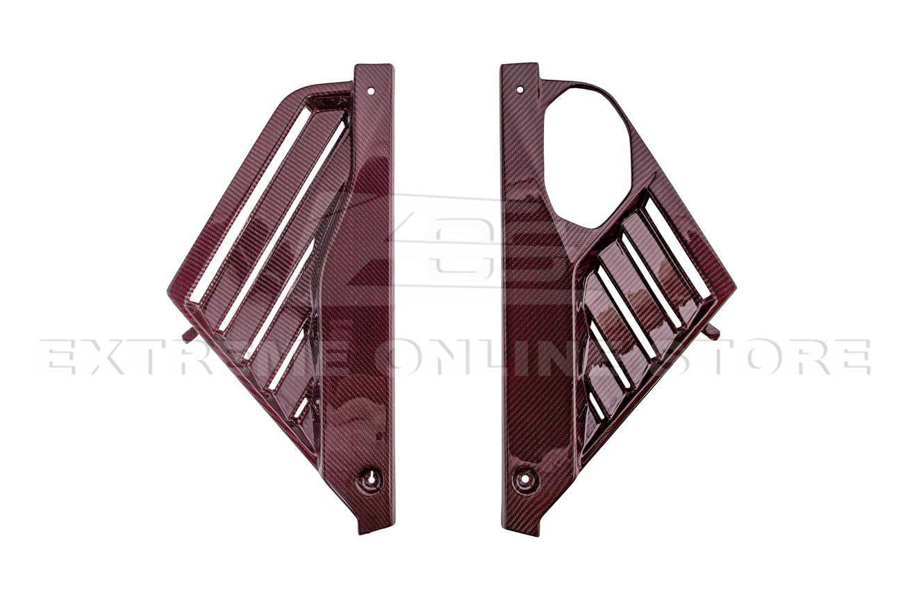 Corvette C8 Z06 Coupe DRY Red Carbon Engine & Bay Panel Cover