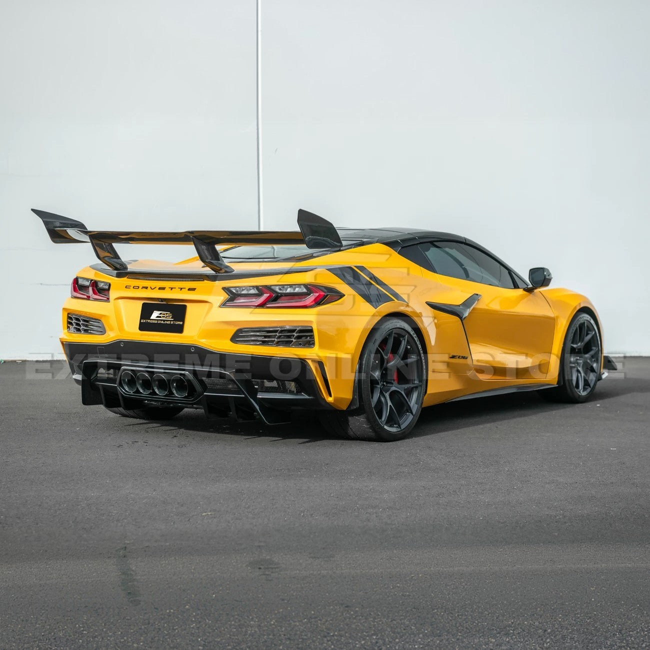 2023-Up Corvette C8 Z06 Rear Bumper Finned Diffuser