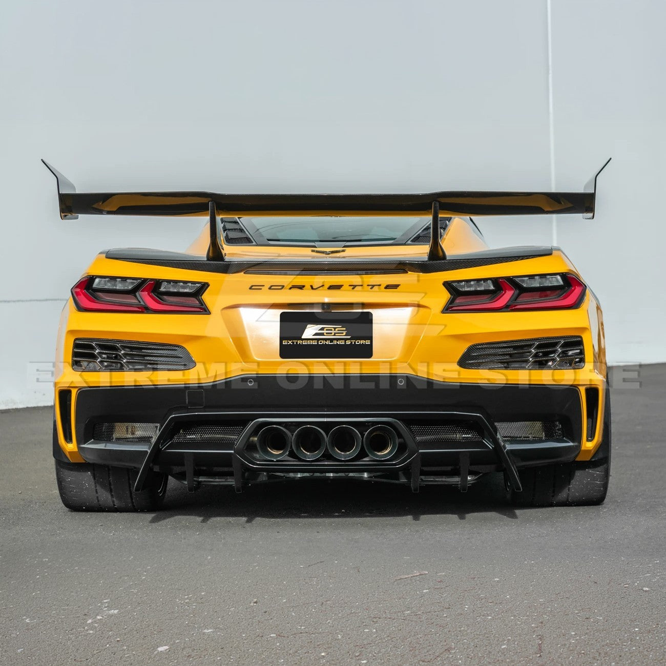 2023-Up Corvette C8 Z06 Rear Bumper Finned Diffuser
