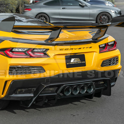 2023-Up Corvette C8 Z06 Rear Bumper Finned Diffuser
