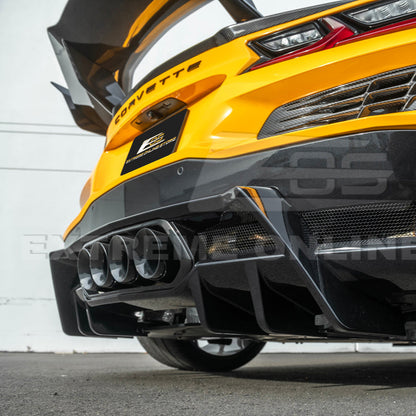 2023-Up Corvette C8 Z06 Rear Bumper Finned Diffuser