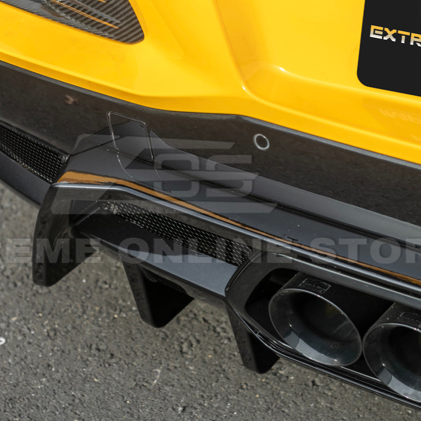 2023-Up Corvette C8 Z06 Rear Bumper Finned Diffuser