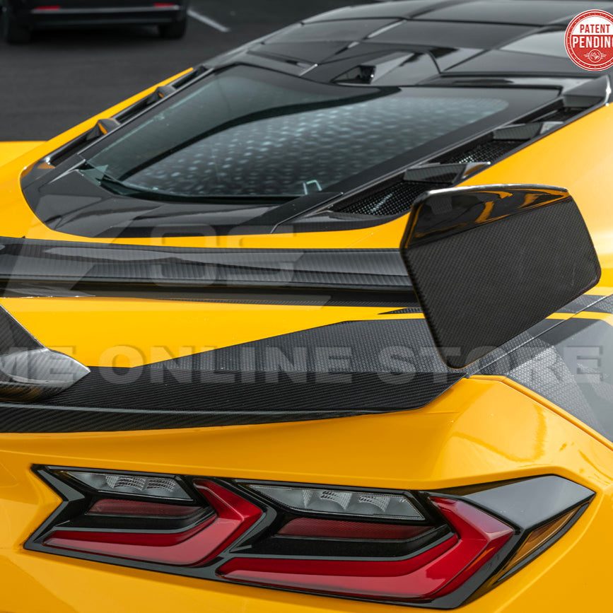 ZR1 Package Corvette C8 Z06 / E-Ray DRY CARBON FIBER Rear Spoiler