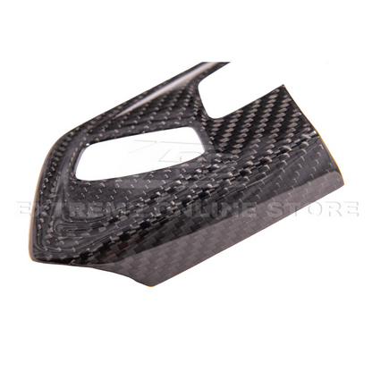 Corvette C8 DRY CARBON FIBER Steering Wheel Trim Cover