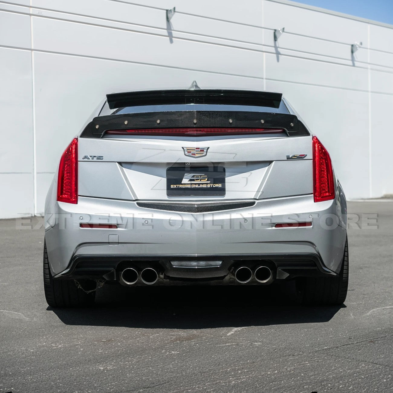 2013-18 Cadillac ATS ATS-V Sedan DRY CARBON FIBER Rear Trunk Applique Insert Trim